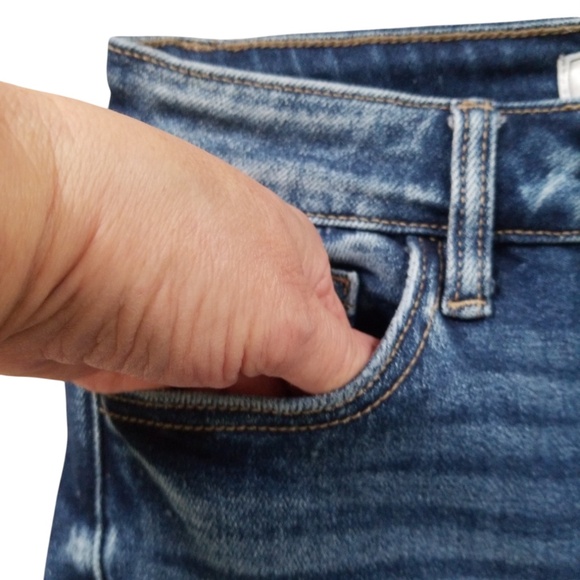 KanCan Kurvy‎ Distressed Ultra High Rise Ankle Skinny Jeans Size 25 - Picture 6 of 13